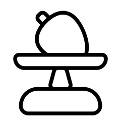 Scale with Palm Line Icon