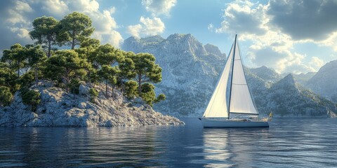 Serene Sailing Vacation Spot