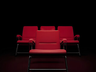 Obraz premium Red cinema chair
