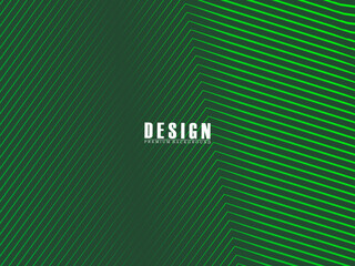 Futuristic green lines abstract background. Geometric green lines form abstract vector background. Green modern background.