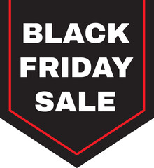 Obraz premium Black Friday Sale Discount Vector Sticker Tag