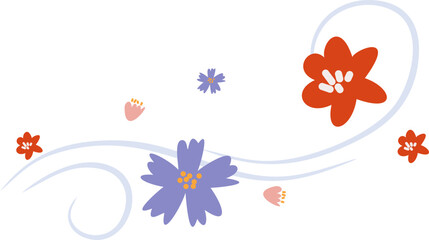 Spring Flower with Wind