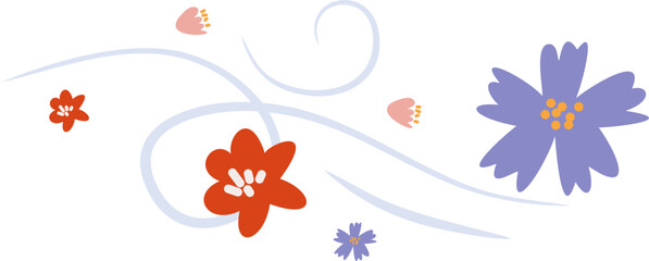 Spring Flower with Wind