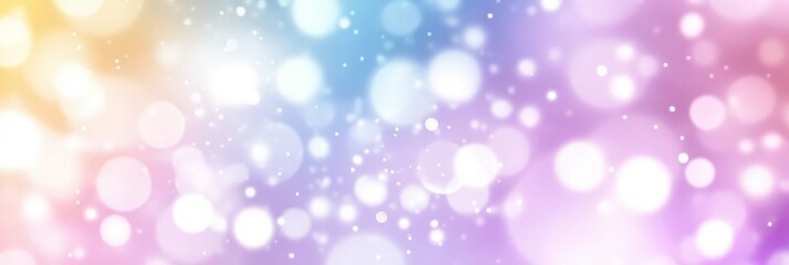 Fototapeta premium Colorful Pastel Glitter Background with Bokeh Effect