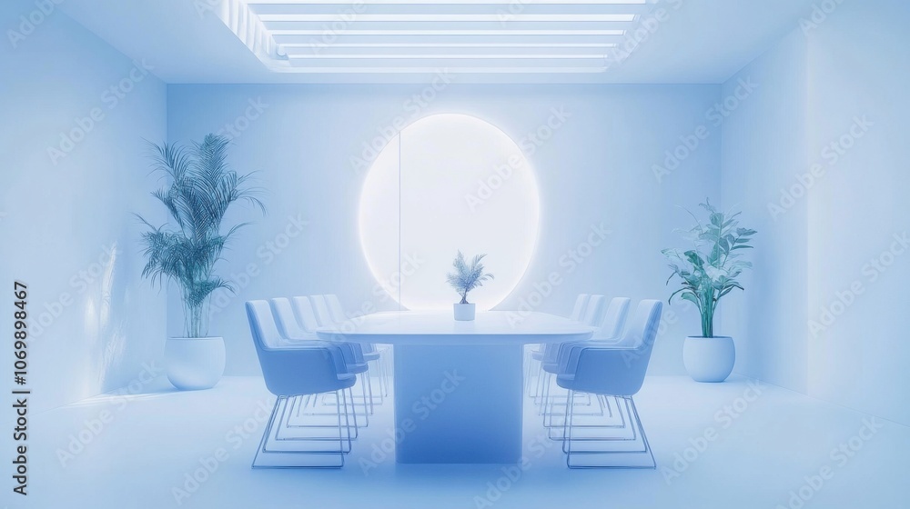 Poster the meeting room is designed to be suitable and convenient for working in the office. there are tabl