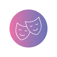 Actor vector icon stock illustration