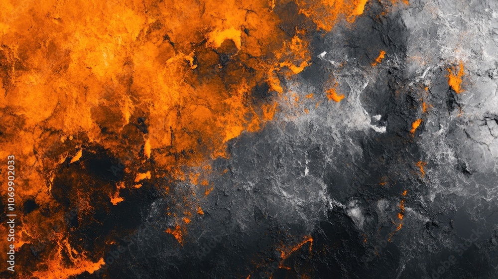 Poster vibrant oranges and grays create a textured abstract background, perfect for adding depth and intere