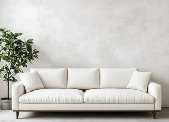 White Sofa Interior Design.