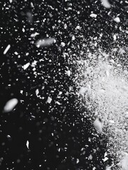 christmas snowy winter snowflakes falling background cinematic