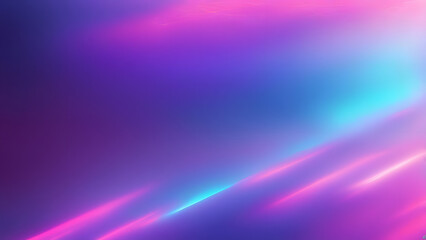 Fototapeta premium Gradient of luminous violet and pink tones with holographic reflections shimmering like liquid light, AI Generated