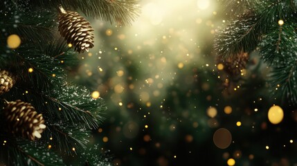 Festive christmas background with copy space