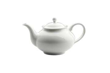 Elegant white teapot with smooth finish and classic design. Perfect for serving tea in style