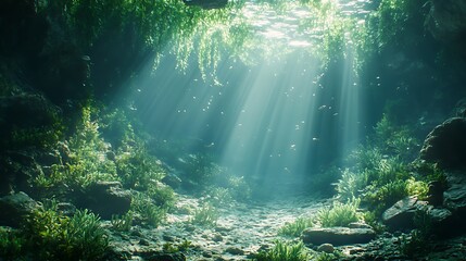 Explore the tranquil beauty of underwater nature