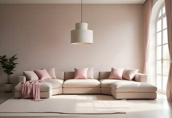 Cozy Bedroom with Warm Lighting and Natural Decor.
