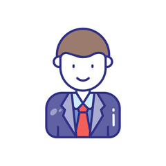 Lawyer vector icon stock illustration