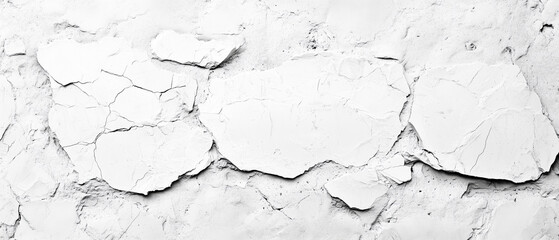 Obraz premium Abstract Cracked White Wall Texture Background.
