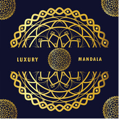 Luxury Mandala Design Templates gold