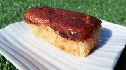 Delicious and Spongy Cake loaf in lemon citrus flavour