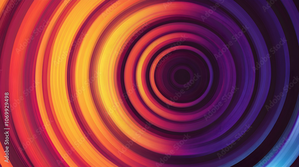 Poster abstract background with colorful circular pattern.