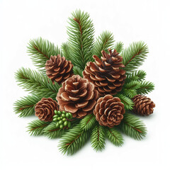 Pi&ntilde;a para el &aacute;rbol de navidad, decorativo