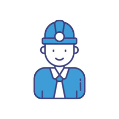 Engineer vector icon stock illustration