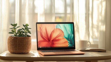 The Modern Laptop on Table