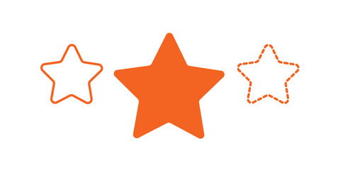 Five star rating goal. Quality feedback satisfaction concept. Achievement award survey reputation review satisfaction score symbol.