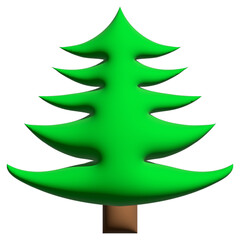 christmas tree, vector icon