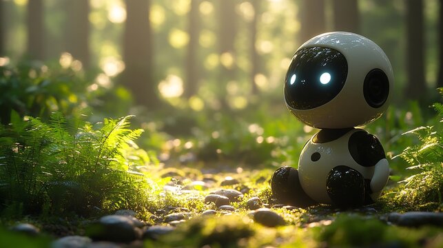 Robot Seed Scatterer in Serene Forest Environment
