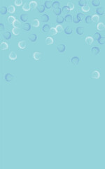 White Clam Background Blue Vector. Starfish Isolated Texture. Pretty Graphic. Ultramarine Shellfish Print Design.