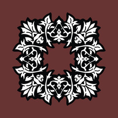 Simple Ornament Border with Classic Style Frame