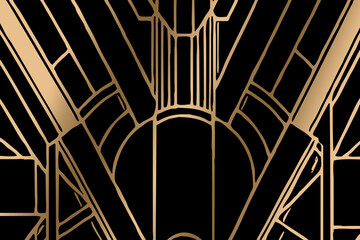 Obraz premium Golden background. Design template for invitation, web, banner, birthday, wedding, business card.