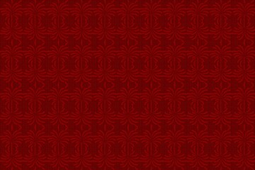 Vintage Elegant Dark Red Patterned Background for Luxury Design