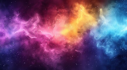 Fototapeta premium Mardi Gras digital watercolor background,