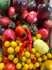 Tomato deluge, fruits and vegetables