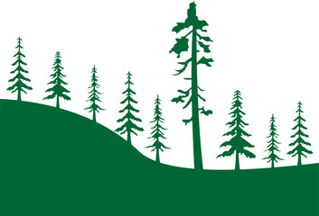 Forest Tree Silhouette