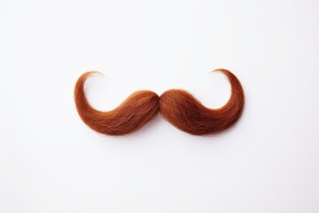 a large italian mustache isolated on white background