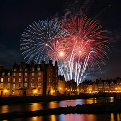 Fototapeta premium Celebrating Hogmanay with expressive poetry, blending traditional Scottish verse with modern creativity.