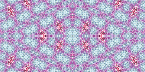 Seamless kaleidoscope pattern. The texture of the woven pattern. Endless pattern