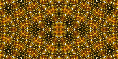 Seamless kaleidoscope pattern. The texture of the woven pattern. Endless pattern