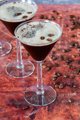 Espresso martini - coffee liqueur and vodka cocktail