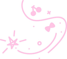 coquette pink sparkle