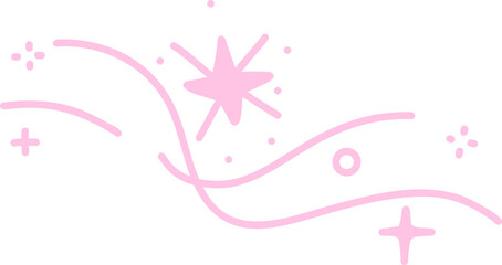 coquette pink sparkle