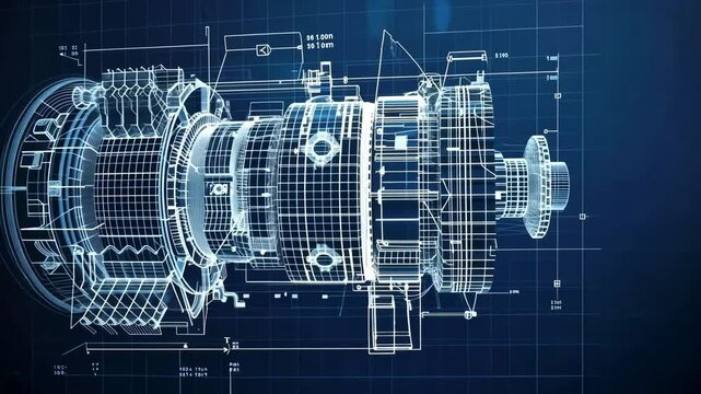 3D turbine design process in engineering software
