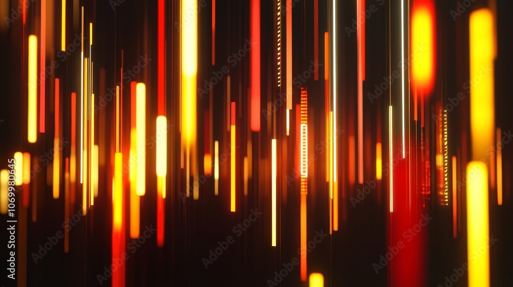 Poster dynamic abstract background with glowing lines, a captivating display of light, energy, and movement