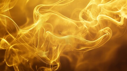 background with gold waving smoke