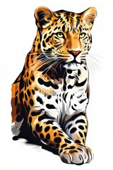 Obraz premium the AI Image Generator, A powerful jaguar