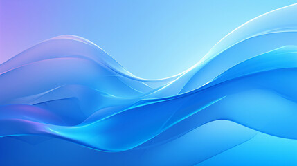 A smooth abstract illustration displaying flowing waves of blue and purple hues against a soft gradient background for graphic resources.