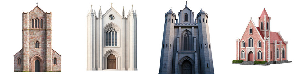 Fototapeta premium Ornate Gothic Cathedrals Spired Churches and Other Historic Spiritual Landmarks and Architectural Monuments Showcasing the Rich Heritage and Culture of Europe