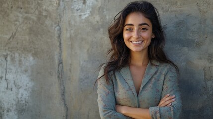 Fototapeta premium Posing Portrait of Smiling Woman